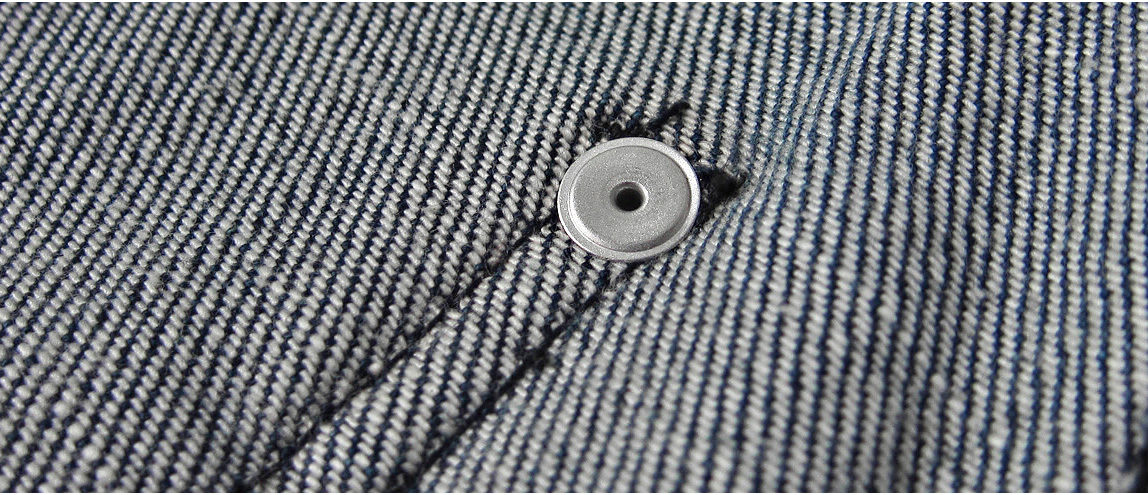 denim buttons and rivets